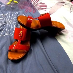Shoes, size 7 1/2, wedges, casual, sandal wedges